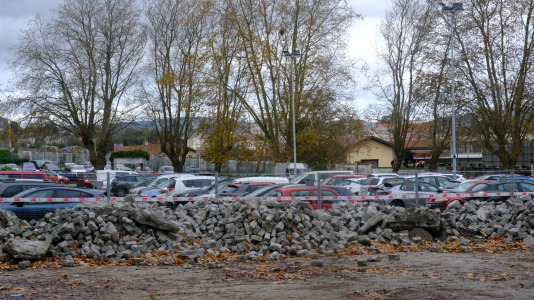 Sánchez Aguilera zona vallada obras